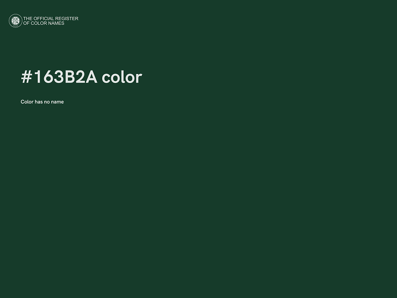 #163B2A color image