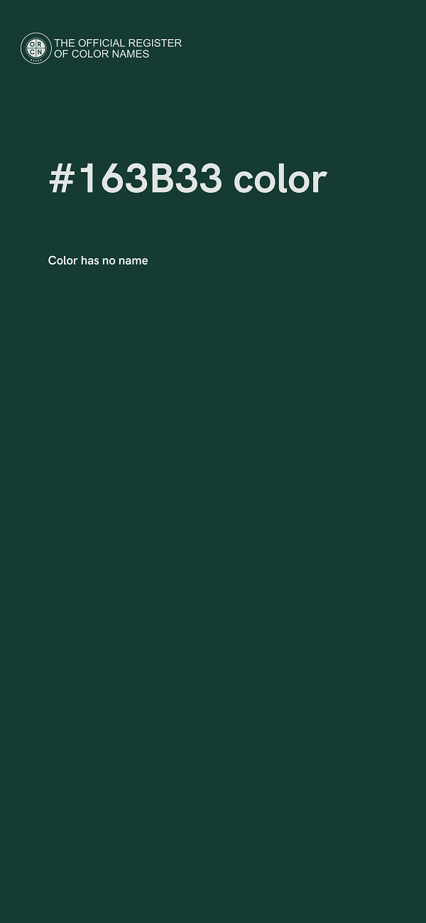 #163B33 color image