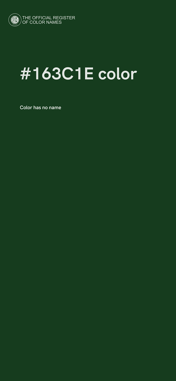 #163C1E color image