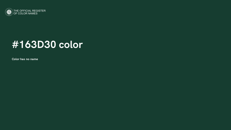 #163D30 color image
