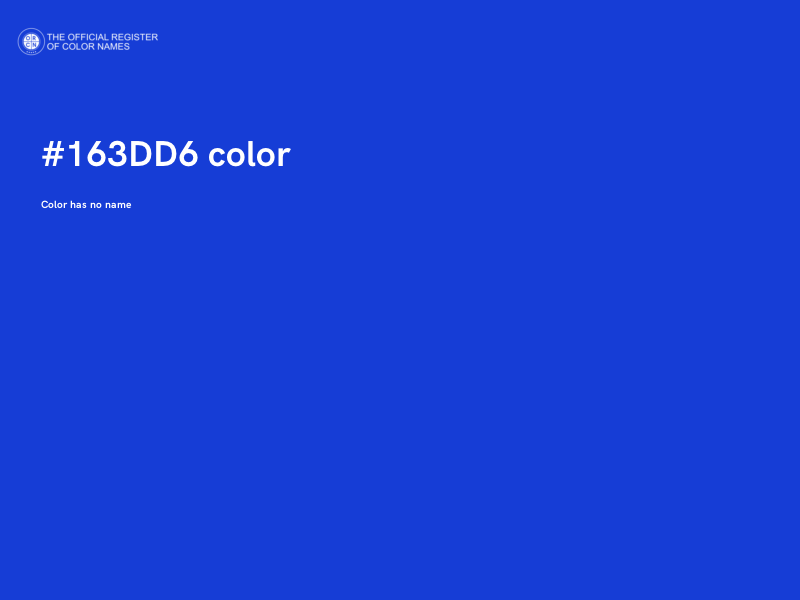 #163DD6 color image
