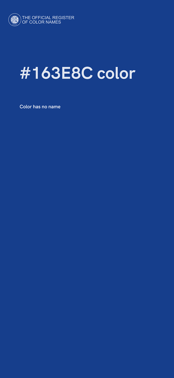 #163E8C color image