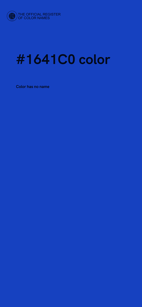 #1641C0 color image