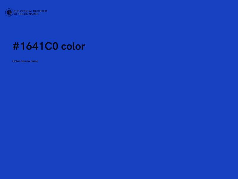 #1641C0 color image