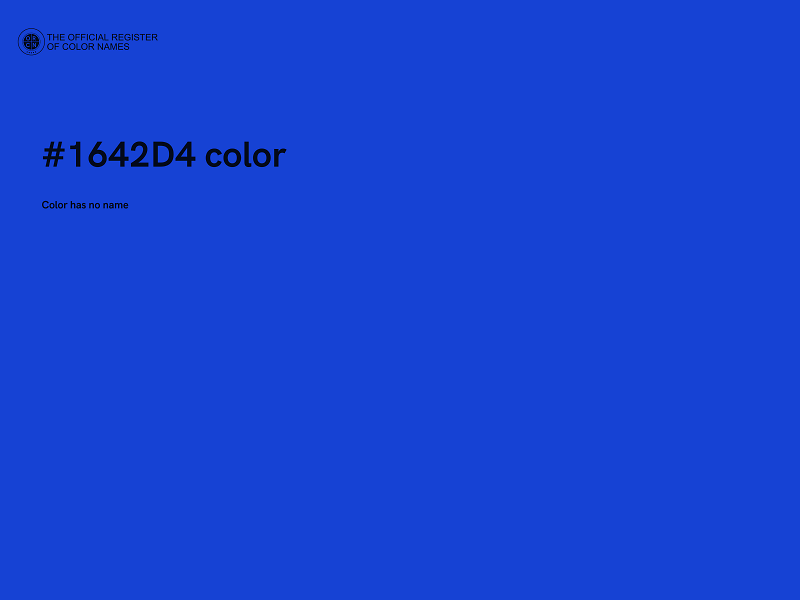 #1642D4 color image