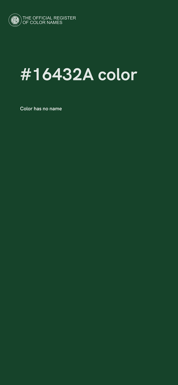 #16432A color image