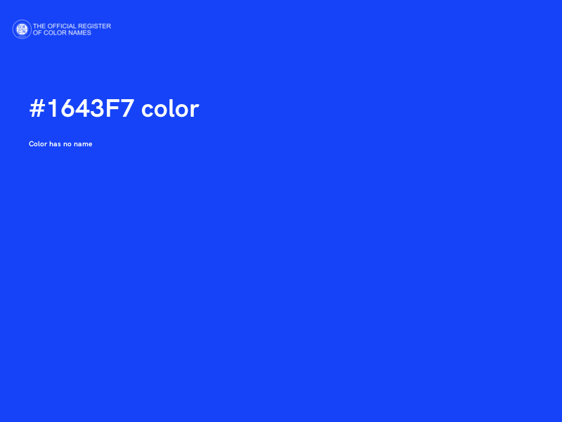 #1643F7 color image