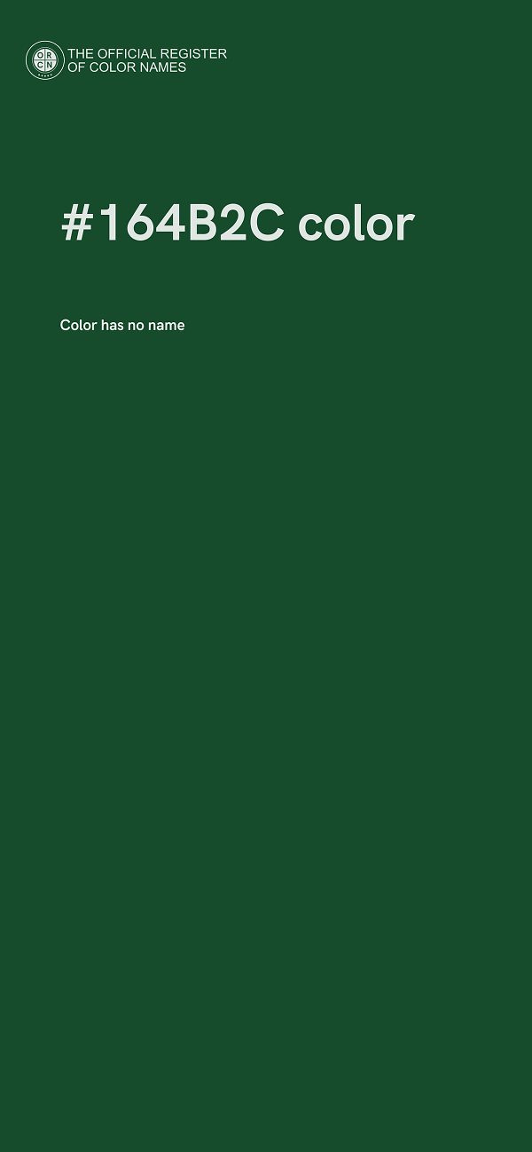 #164B2C color image