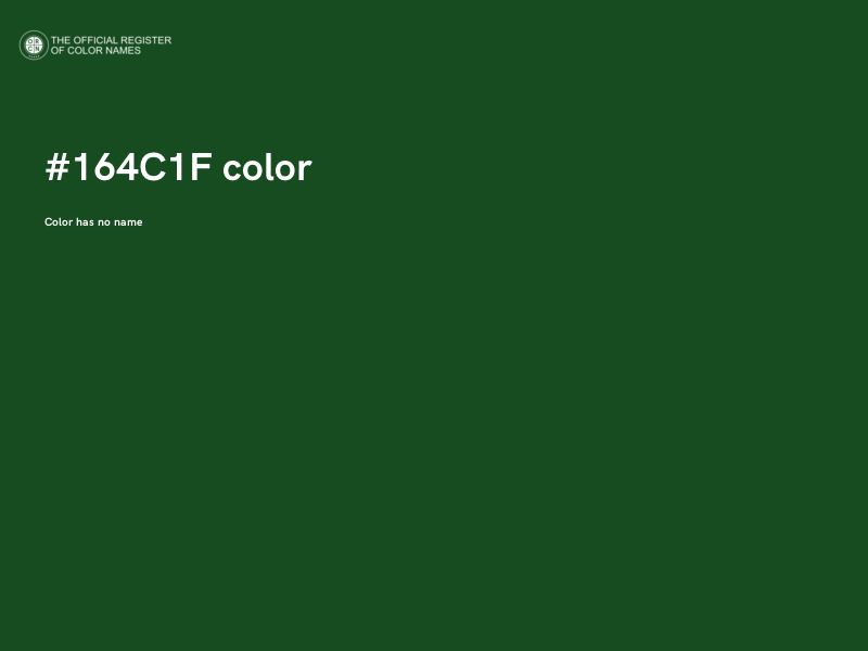 #164C1F color image