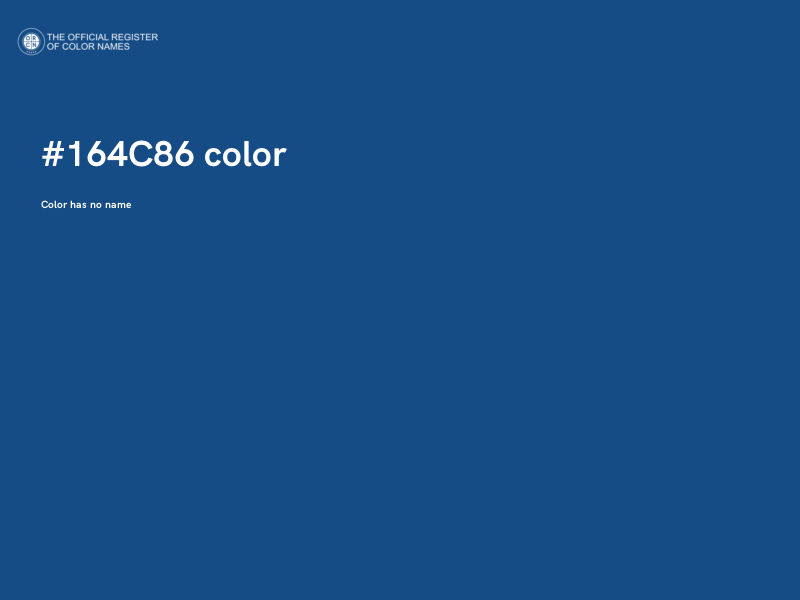#164C86 color image
