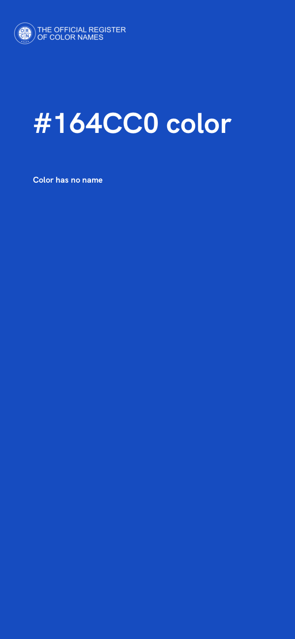 #164CC0 color image