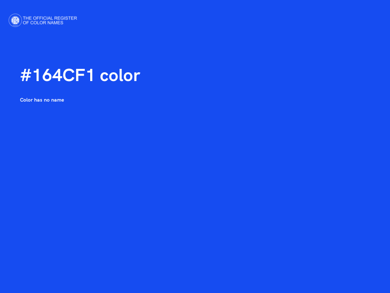 #164CF1 color image