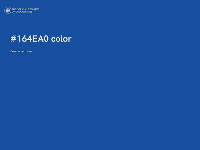 #164EA0 color image