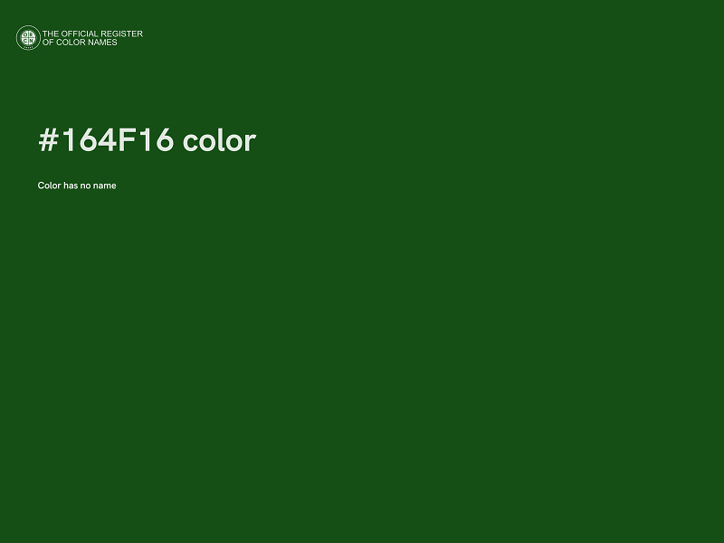 #164F16 color image