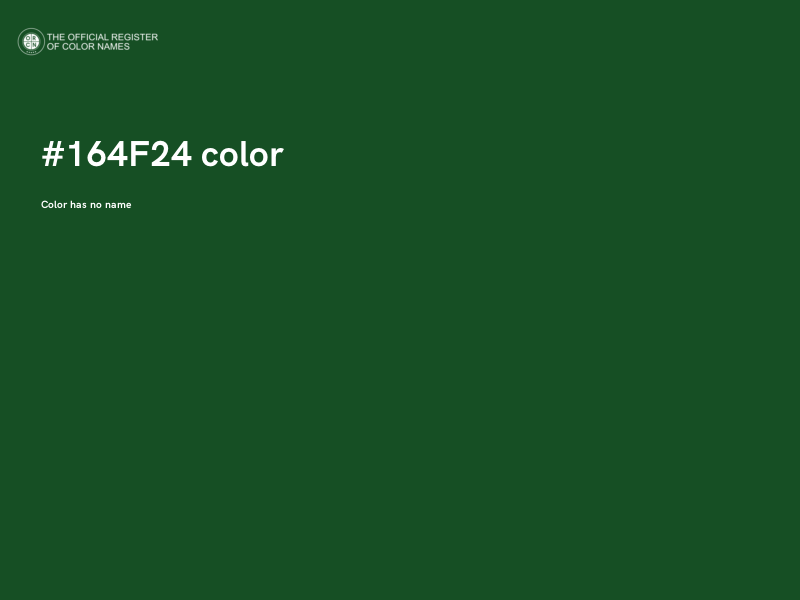 #164F24 color image