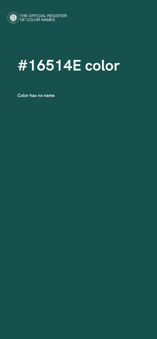 #16514E color image