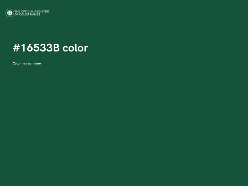 #16533B color image
