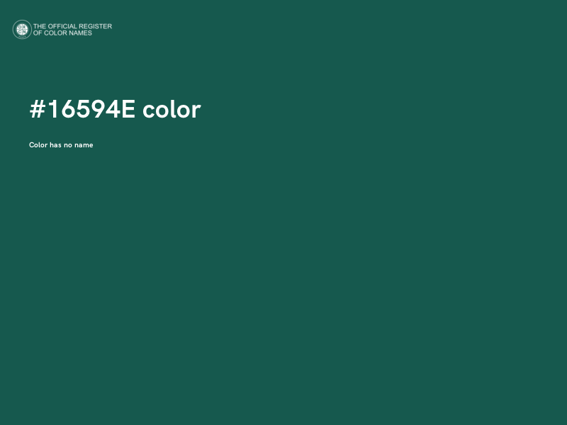#16594E color image