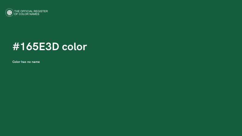 #165E3D color image