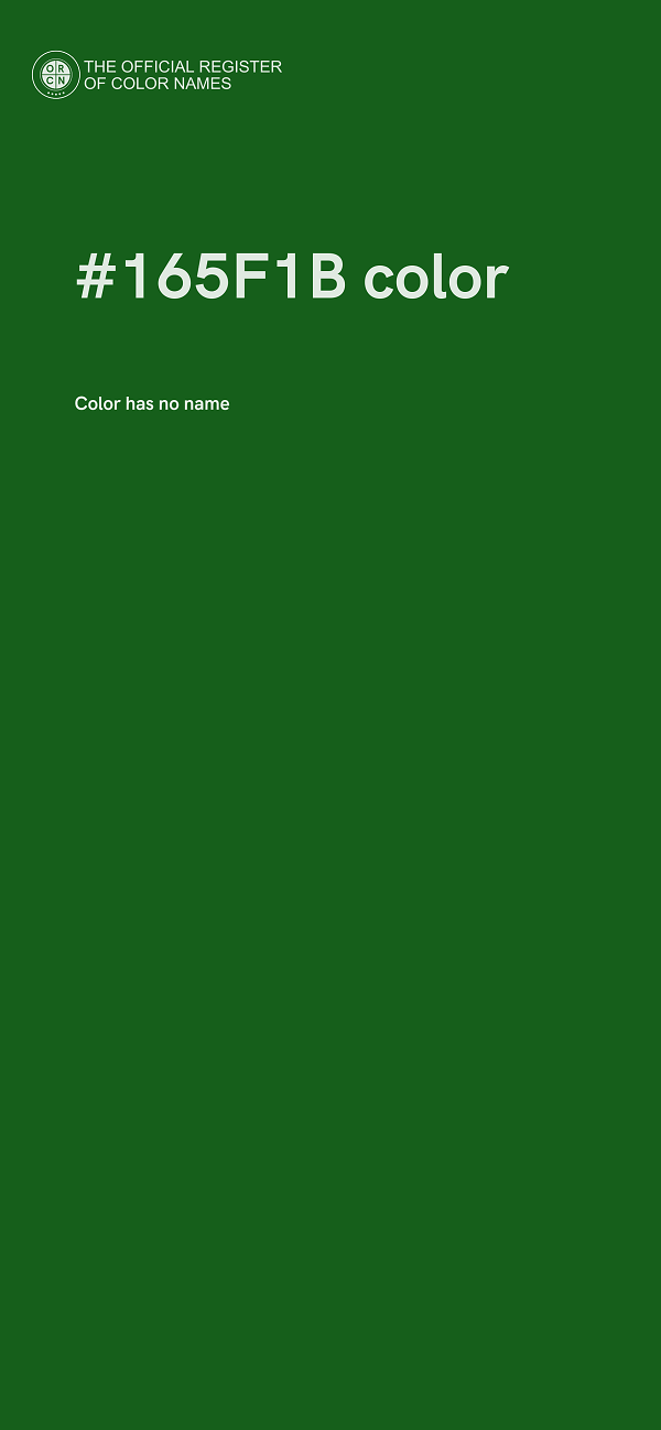 #165F1B color image
