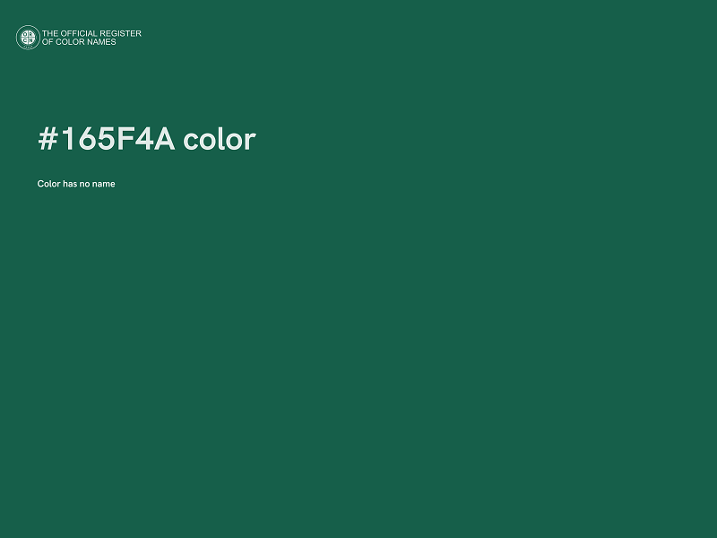 #165F4A color image