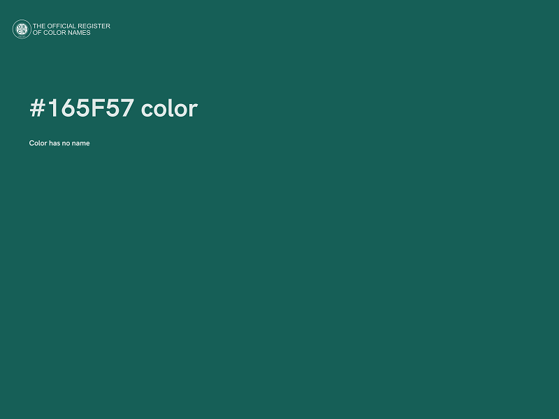 #165F57 color image