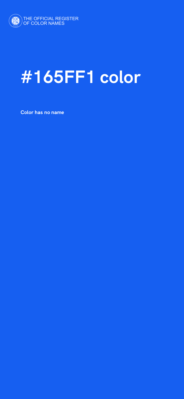 #165FF1 color image