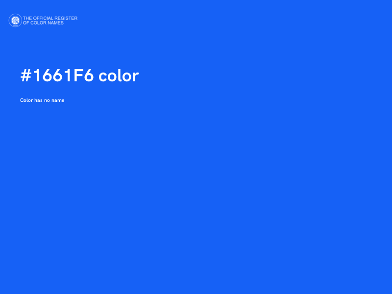 #1661F6 color image