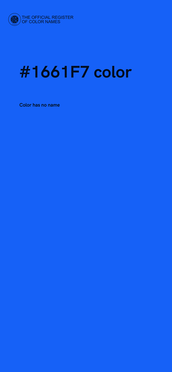 #1661F7 color image