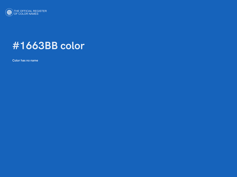 #1663BB color image