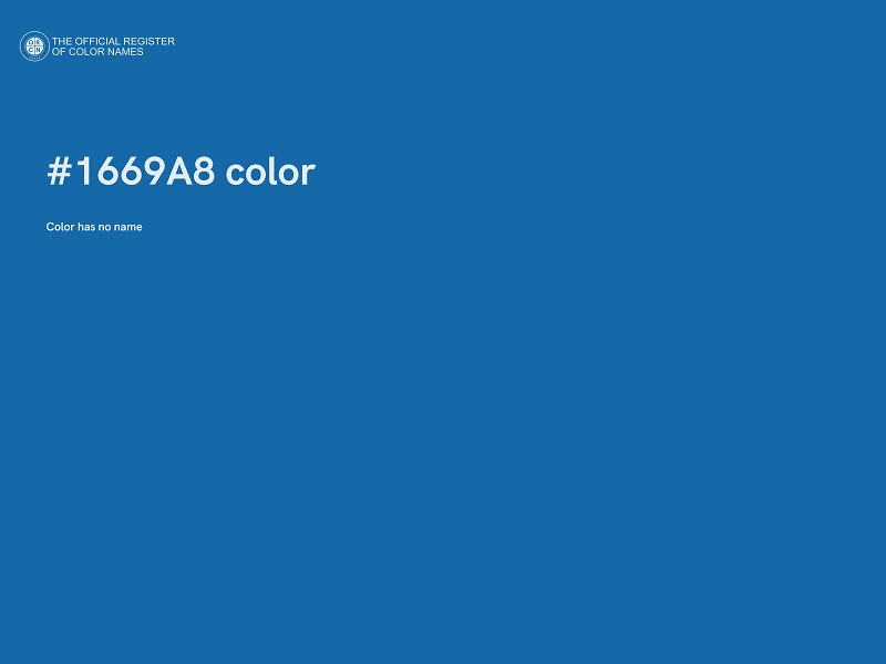 #1669A8 color image