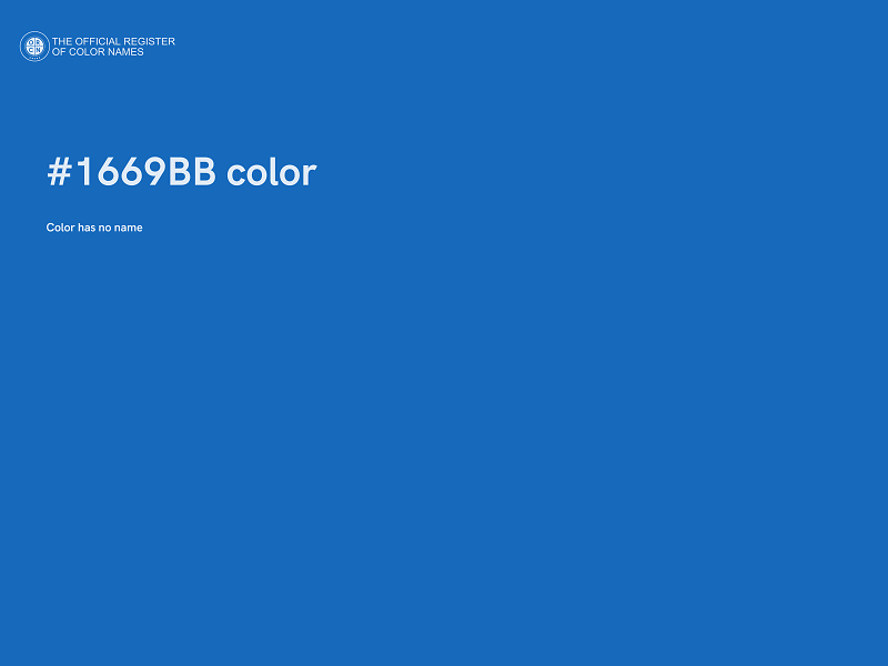 #1669BB color image