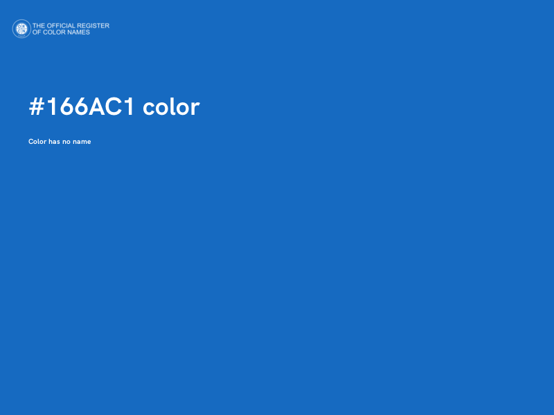 #166AC1 color image