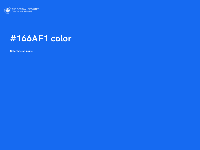 #166AF1 color image