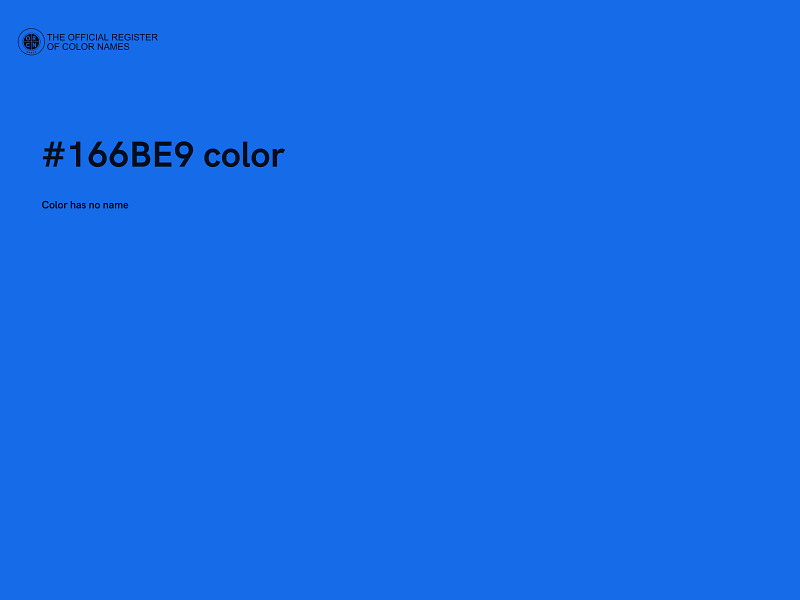 #166BE9 color image