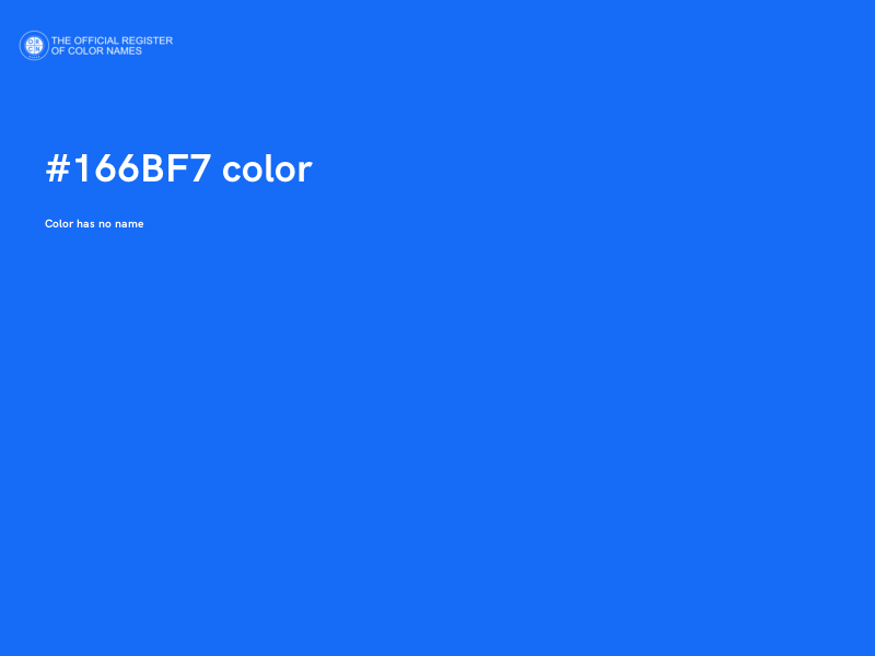 #166BF7 color image