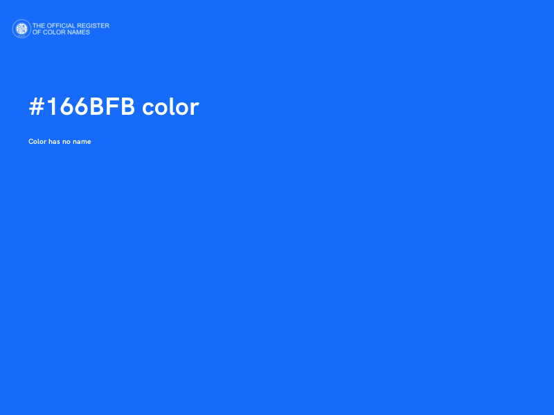 #166BFB color image