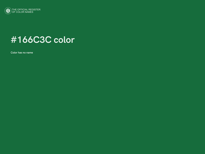 #166C3C color image