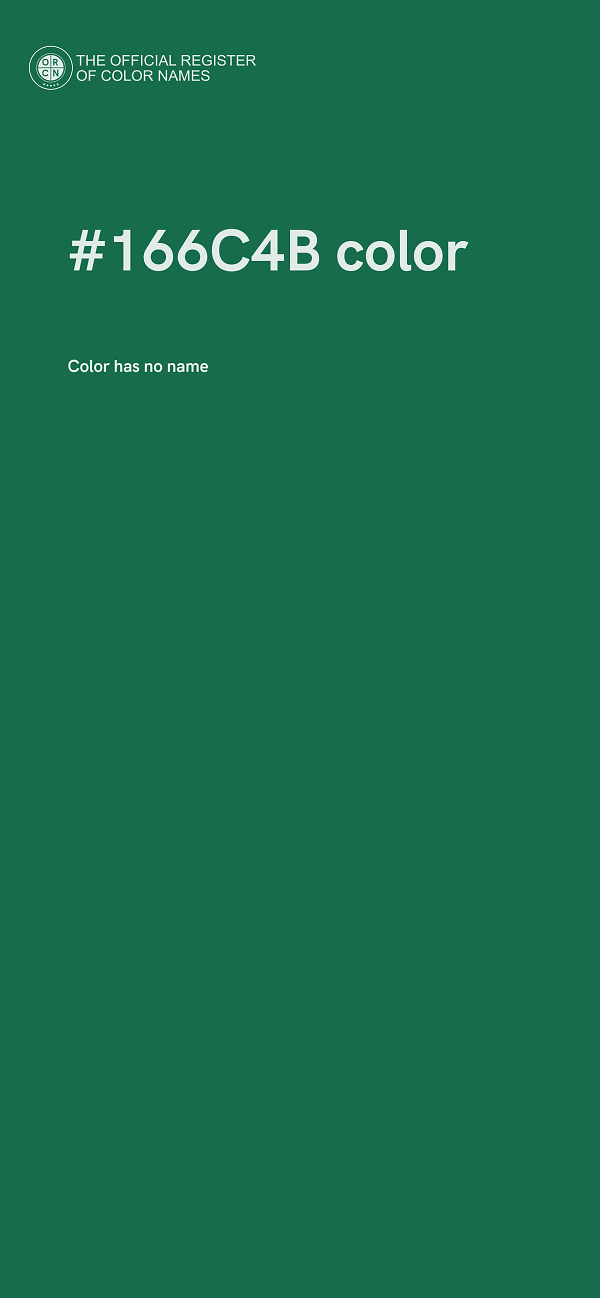 #166C4B color image