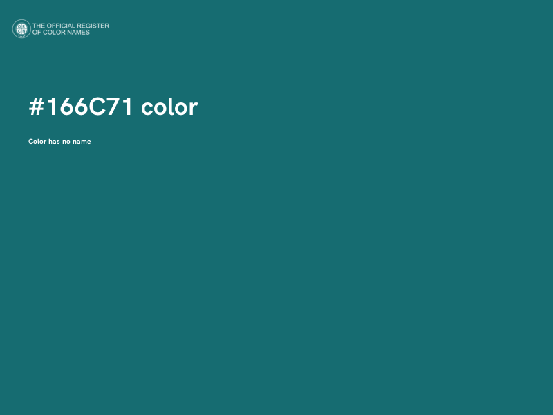 #166C71 color image