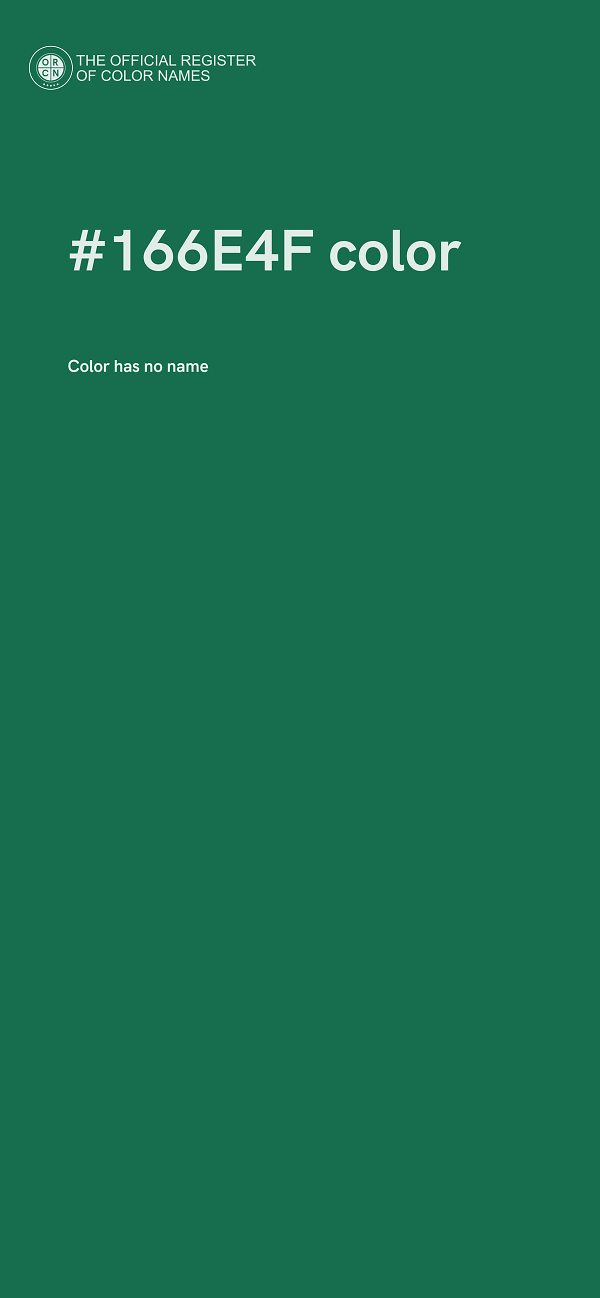 #166E4F color image