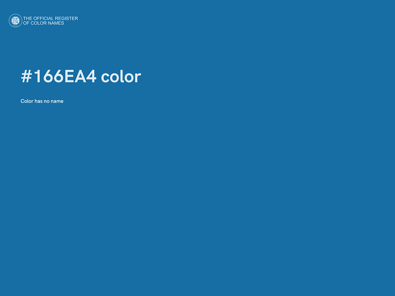 #166EA4 color image