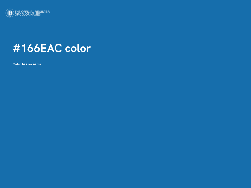 #166EAC color image