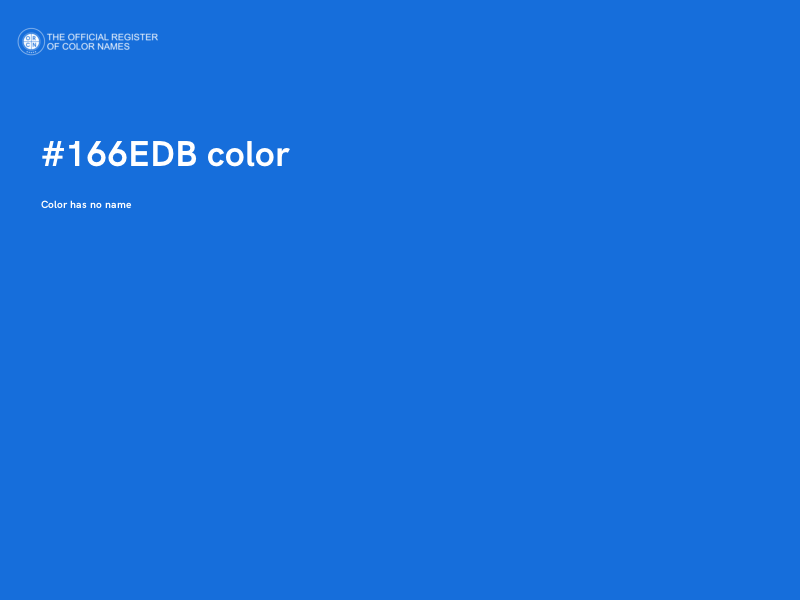 #166EDB color image