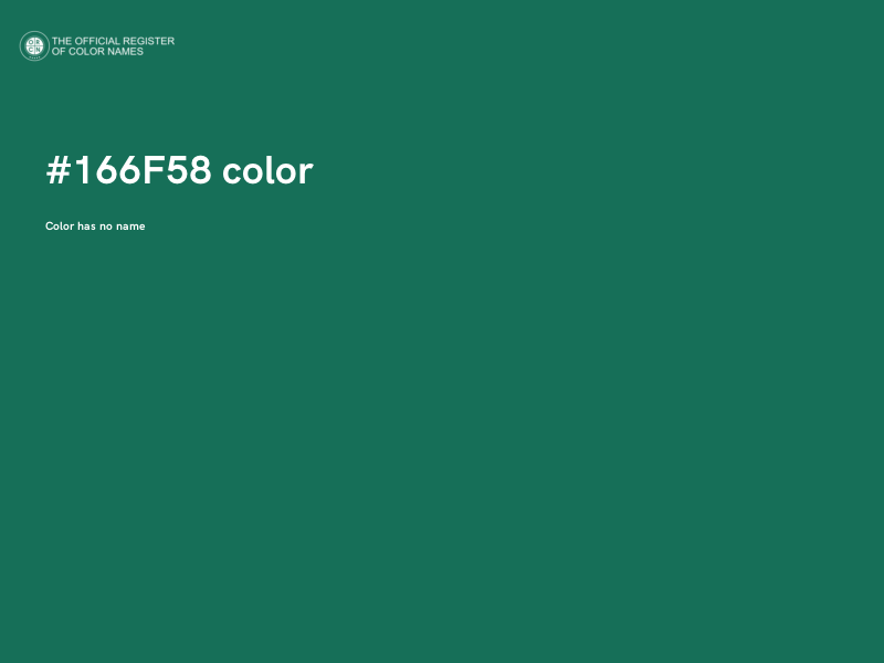 #166F58 color image