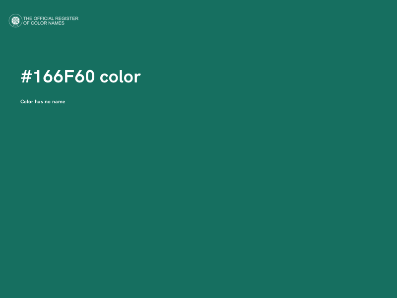 #166F60 color image