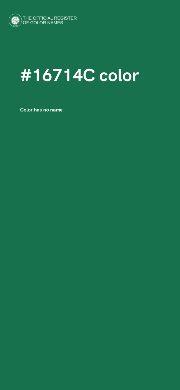 #16714C color image