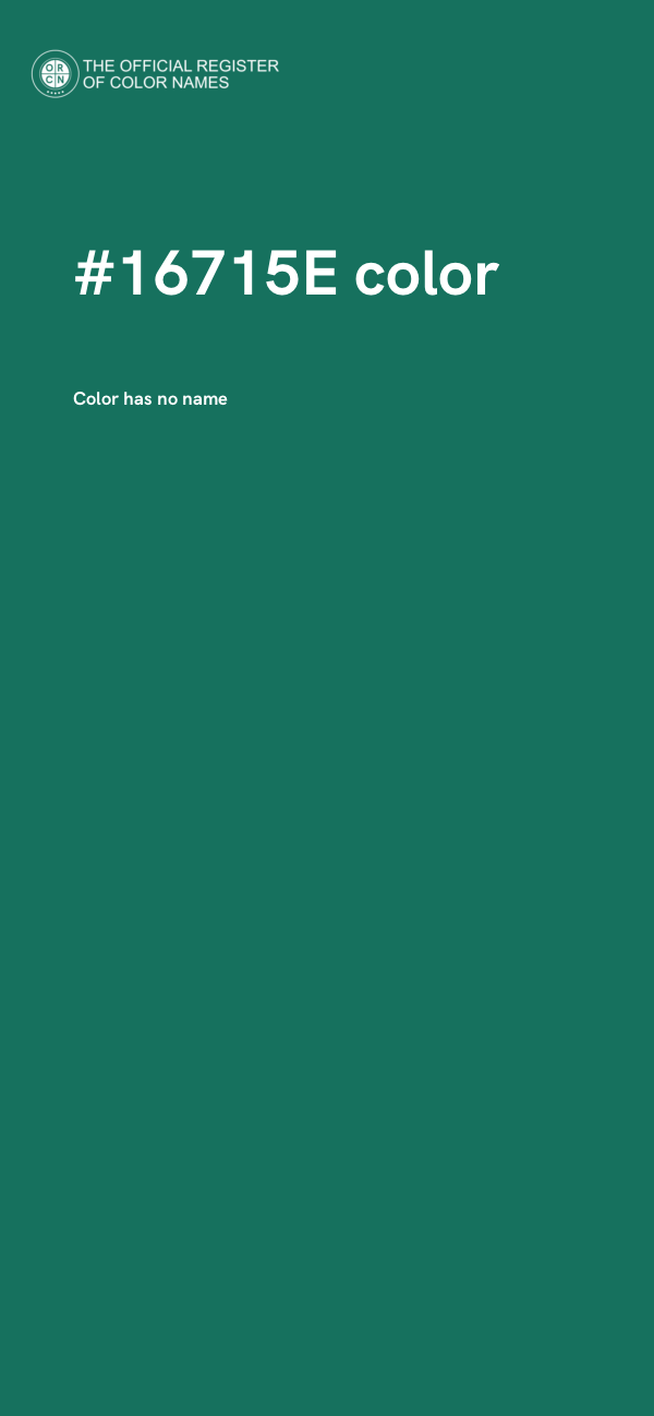 #16715E color image