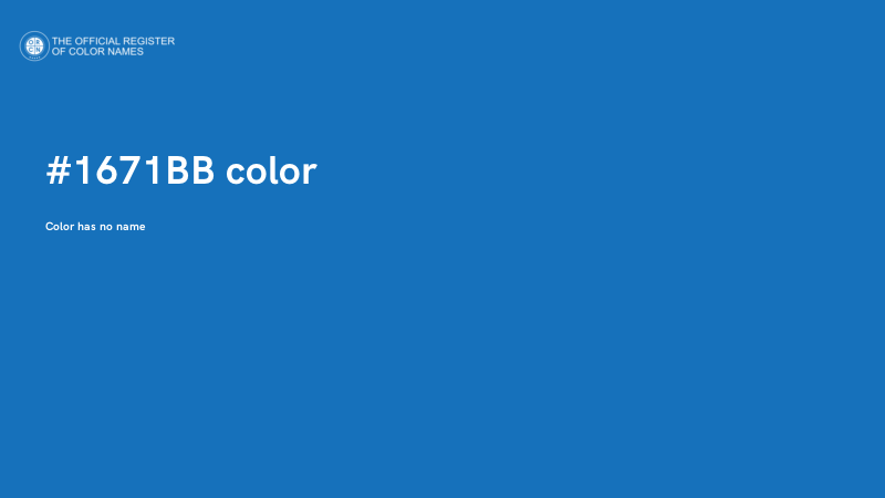 #1671BB color image