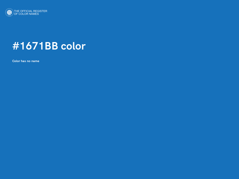 #1671BB color image